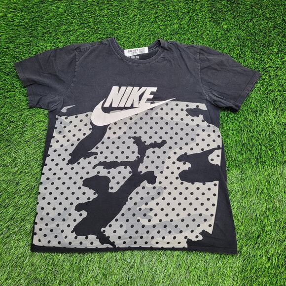 NIKE Center-Swoosh Shirt Womens Large 20x24 Cropped Faded - Picture 1 of 13